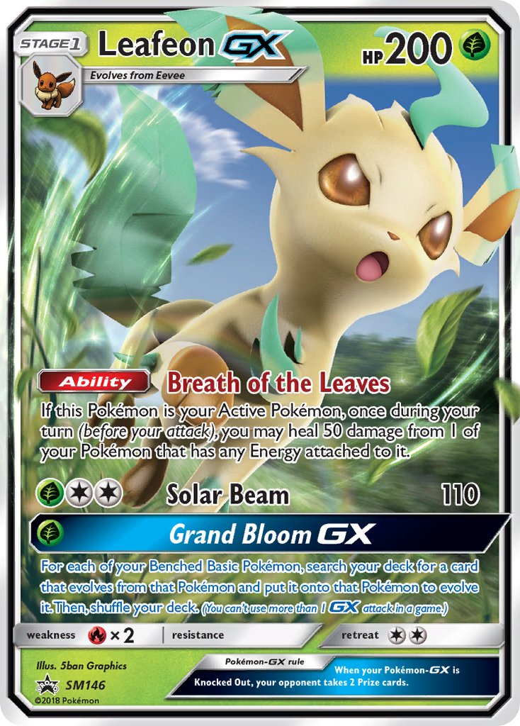 Leafeon GX (SM146) [Sun & Moon: Black Star Promos] | Devastation Store