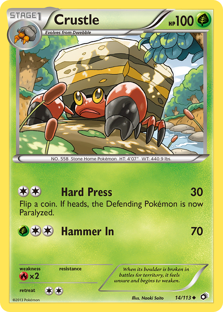 Crustle (14/113) [Black & White: Legendary Treasures] | Devastation Store