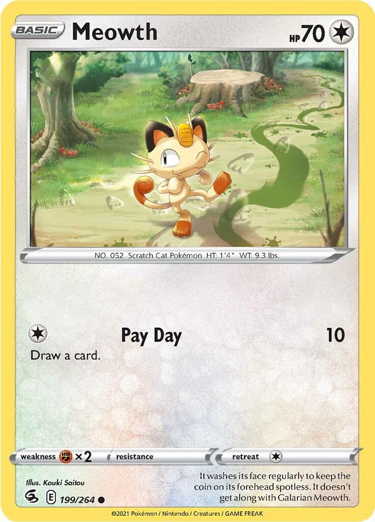 Meowth (199/264) [Sword & Shield: Fusion Strike] | Devastation Store