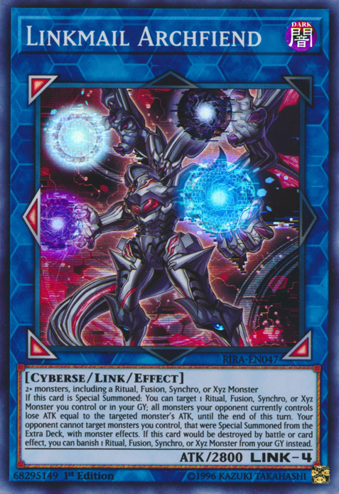 Linkmail Archfiend [RIRA-EN047] Super Rare | Devastation Store