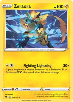 Zeraora (061/185) [Sword & Shield: Vivid Voltage] | Devastation Store