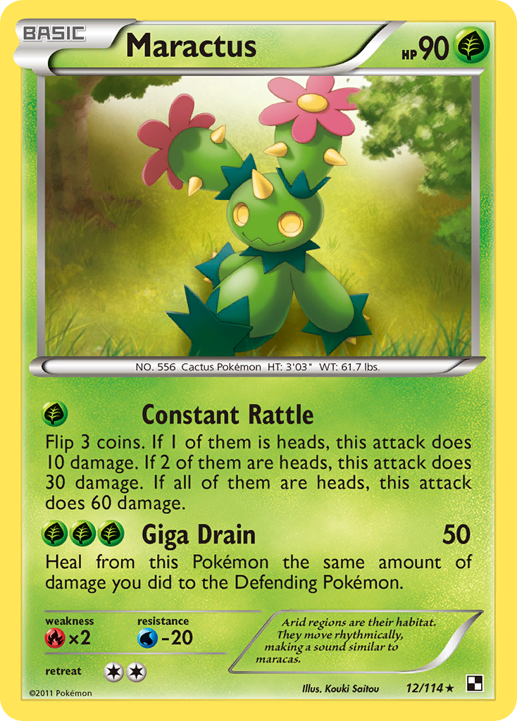 Maractus (12/114) [Black & White: Base Set] | Devastation Store