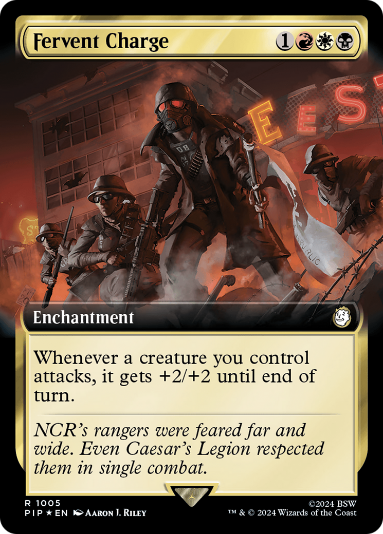 Fervent Charge (Extended Art) (Surge Foil) [Fallout] | Devastation Store