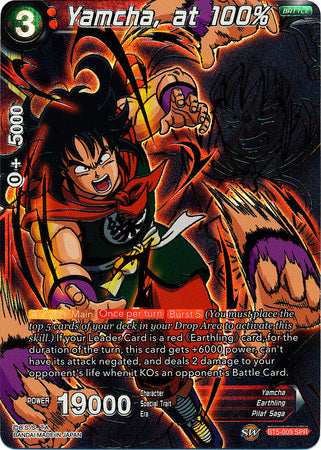 Yamcha, at 100-Percent (SPR) (BT5-009) [Miraculous Revival] | Devastation Store