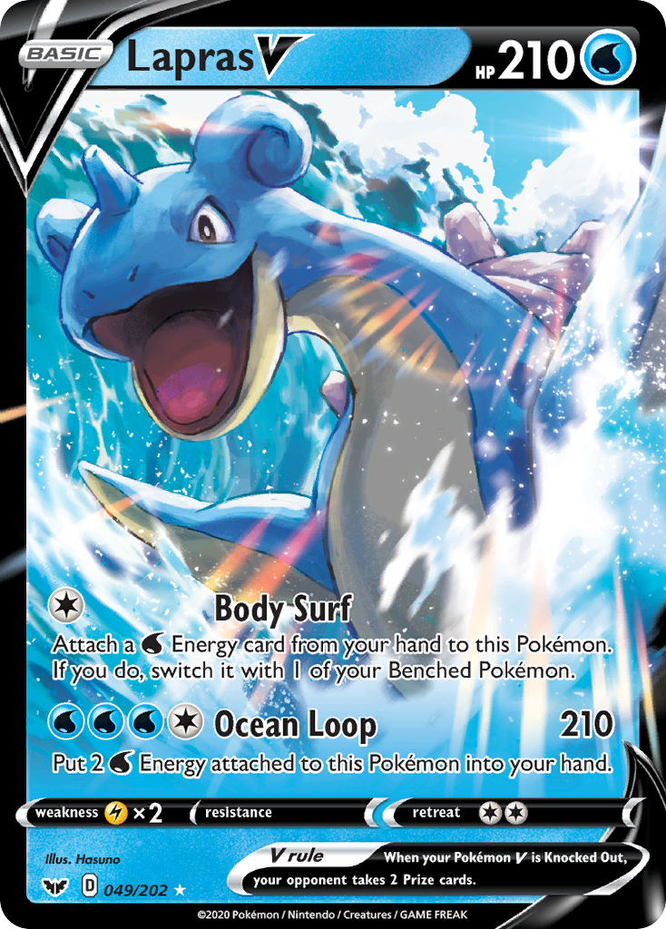 Lapras V (049/202) [Sword & Shield: Base Set] | Devastation Store