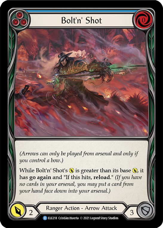 Bolt'n' Shot (Blue) [ELE218] (Tales of Aria)  1st Edition Rainbow Foil | Devastation Store