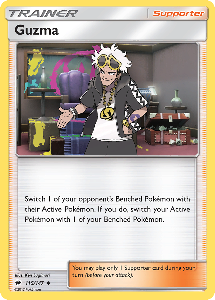 Guzma (115/147) [Sun & Moon: Burning Shadows] | Devastation Store