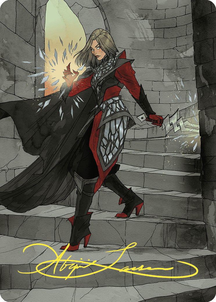 Rowan, Scion of War Art Card (59/81) (Gold-Stamped Signature) [Wilds of Eldraine Art Series] | Devastation Store