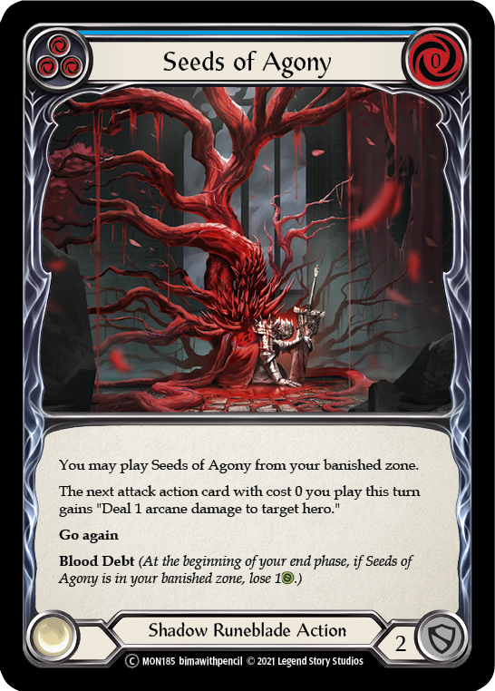 Seeds of Agony (Blue) [U-MON185] Unlimited Edition Normal | Devastation Store