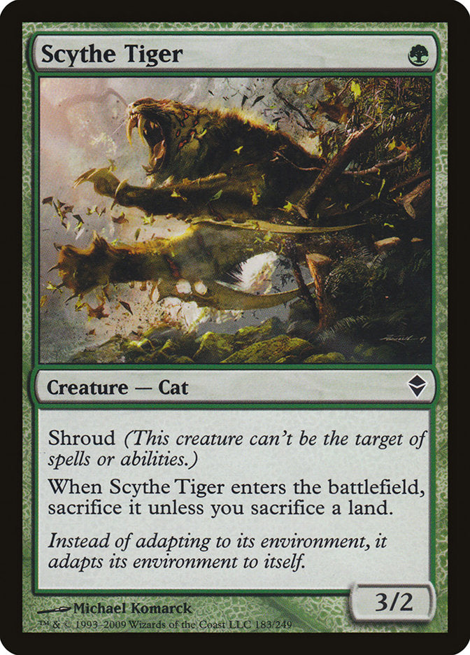 Scythe Tiger [Zendikar] | Devastation Store