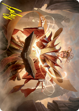 Augusta, Dean of Order Art Card (Gold-Stamped Signature) [Strixhaven: School of Mages Art Series] | Devastation Store