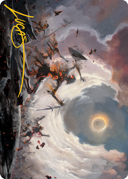 Damn Art Card (Gold-Stamped Signature) [Modern Horizons 2 Art Series] | Devastation Store