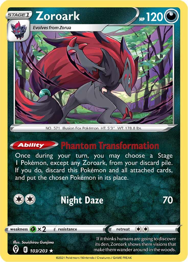 Zoroark (103/203) [Sword & Shield: Evolving Skies] | Devastation Store