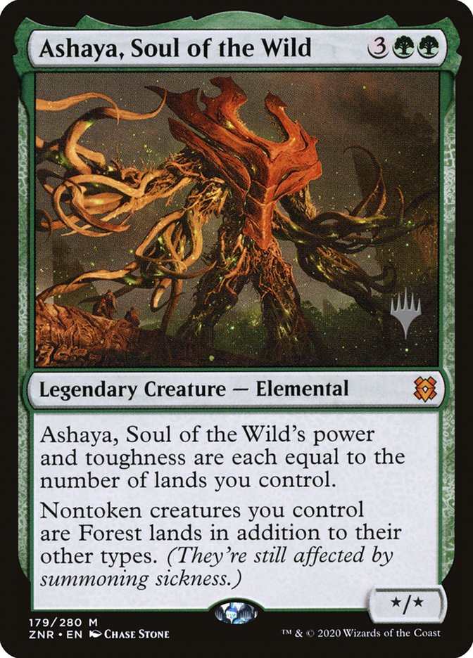 Ashaya, Soul of the Wild (Promo Pack) [Zendikar Rising Promos] | Devastation Store