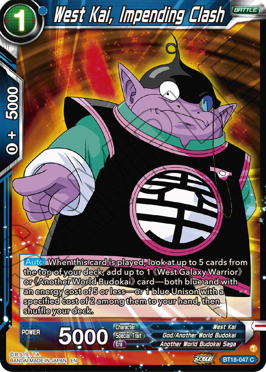 West Kai, Impending Crash (BT18-047) [Dawn of the Z-Legends] | Devastation Store