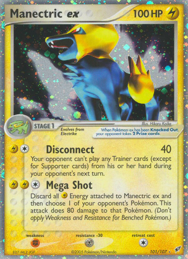 Manectric ex (101/107) [EX: Deoxys] | Devastation Store