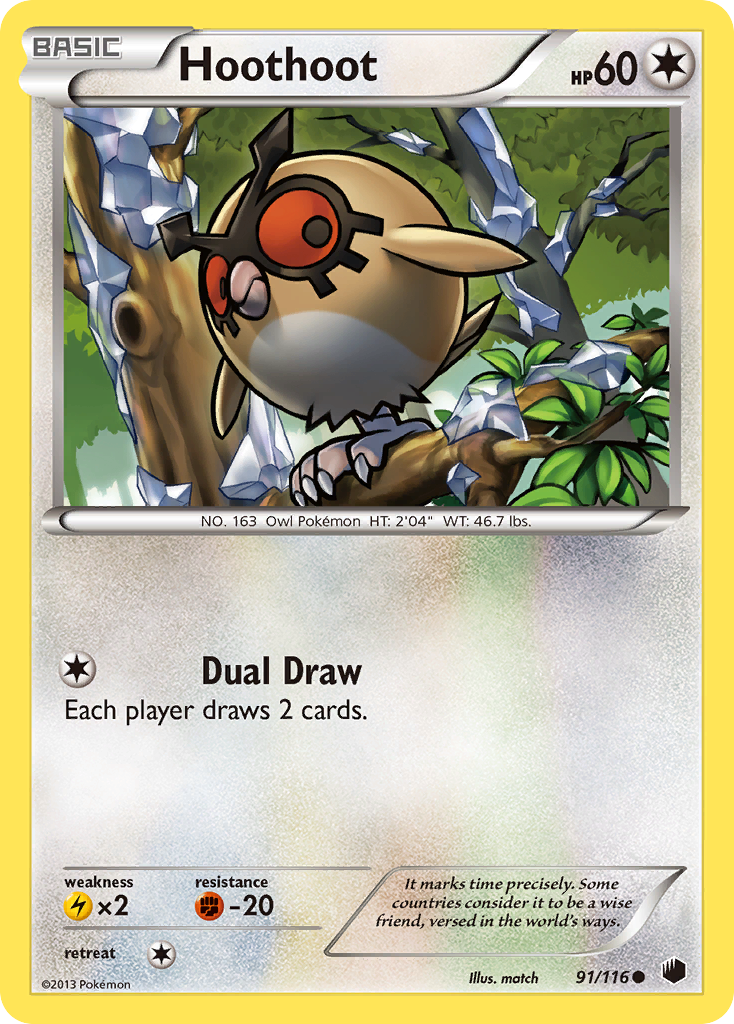 Hoothoot (91/116) [Black & White: Plasma Freeze] | Devastation Store