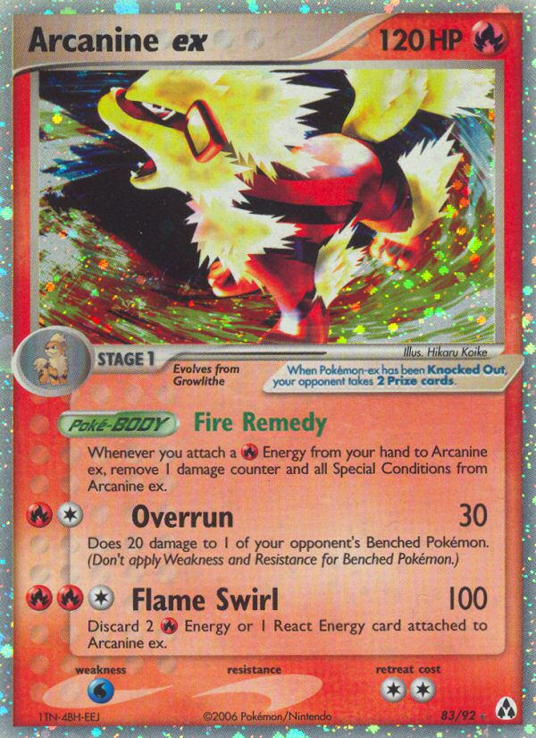 Arcanine ex (83/92) [EX: Legend Maker] | Devastation Store