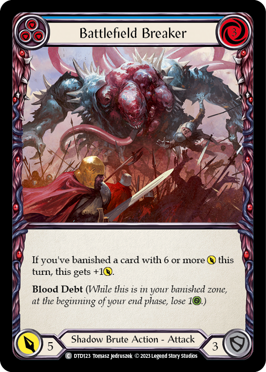 Battlefield Breaker (Blue) [DTD123] (Dusk Till Dawn)  Rainbow Foil | Devastation Store