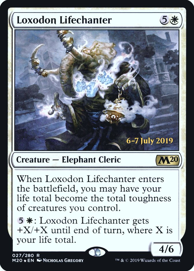 Loxodon Lifechanter  [Core Set 2020 Prerelease Promos] | Devastation Store