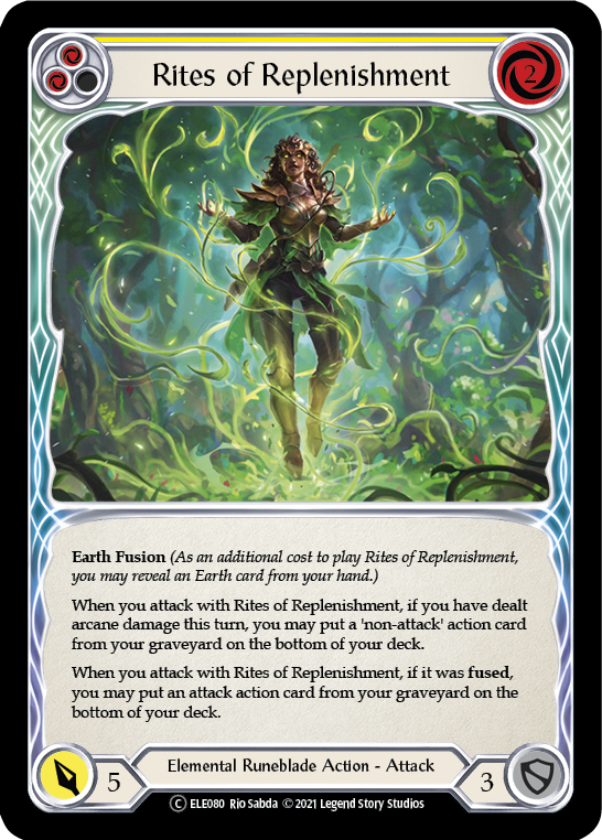 Rites of Replenishment (Yellow) [U-ELE080] Unlimited Normal | Devastation Store