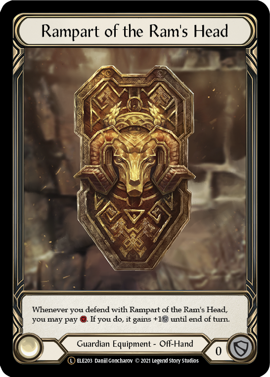 Rampart of the Ram's Head [U-ELE203] Unlimited Rainbow Foil | Devastation Store