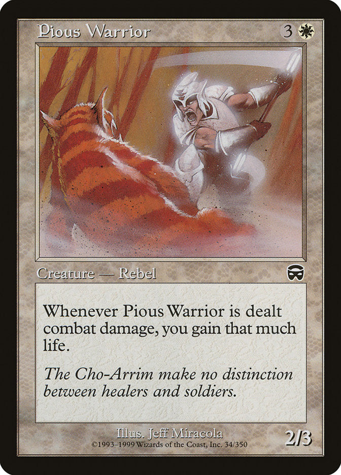 Pious Warrior [Mercadian Masques] | Devastation Store