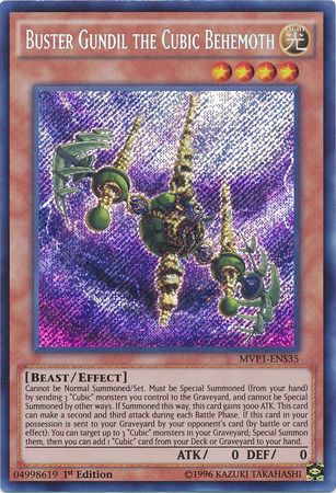 Buster Gundil the Cubic Behemoth [MVP1-ENS35] Secret Rare | Devastation Store