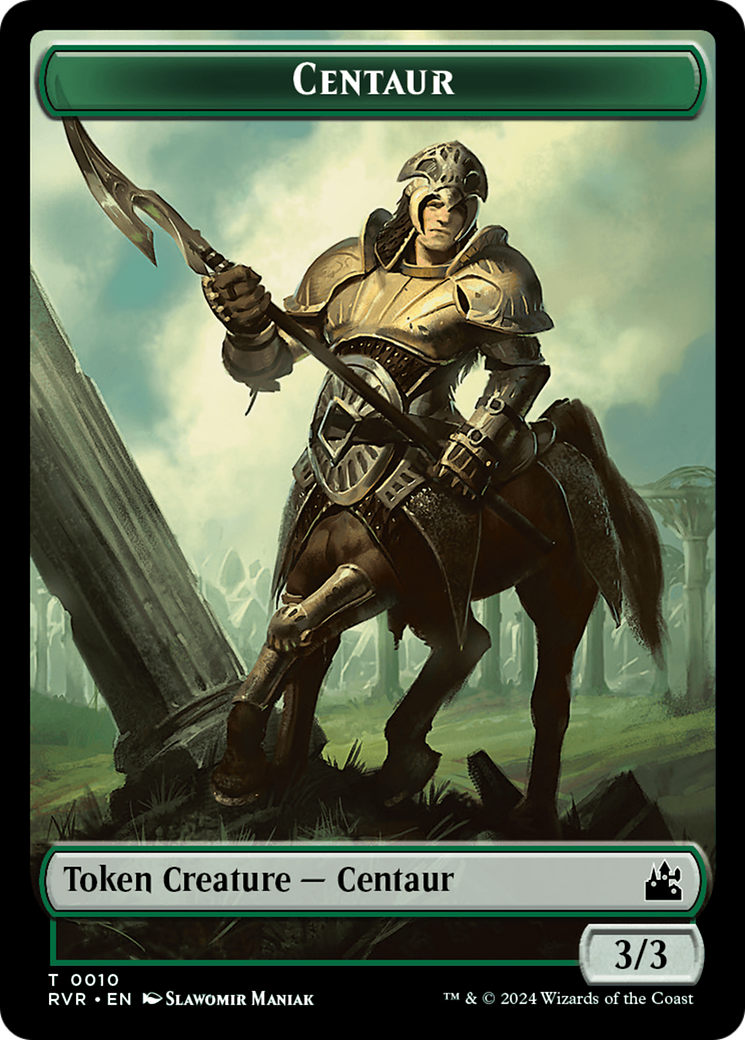 Goblin (0008) // Centaur Double-Sided Token [Ravnica Remastered Tokens] | Devastation Store