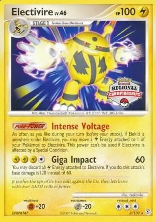 Electivire (3/130) (Regional Championship Promo) [Diamond & Pearl: Base Set] | Devastation Store