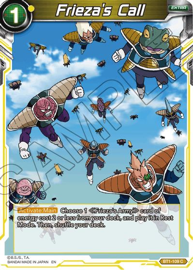 Frieza's Call (Reprint) (BT1-109) [Battle Evolution Booster] | Devastation Store