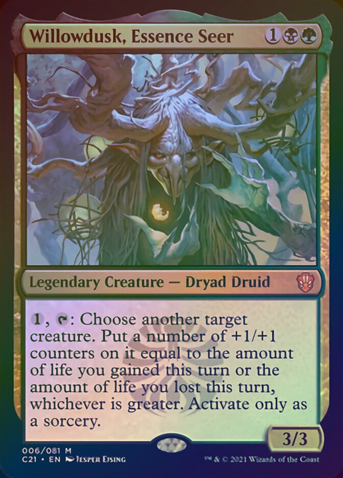 Willowdusk, Essence Seer (Display Commander) [Commander 2021] | Devastation Store