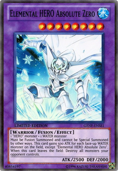 Elemental Hero Absolute Zero [GENF-ENSE1] Super Rare | Devastation Store