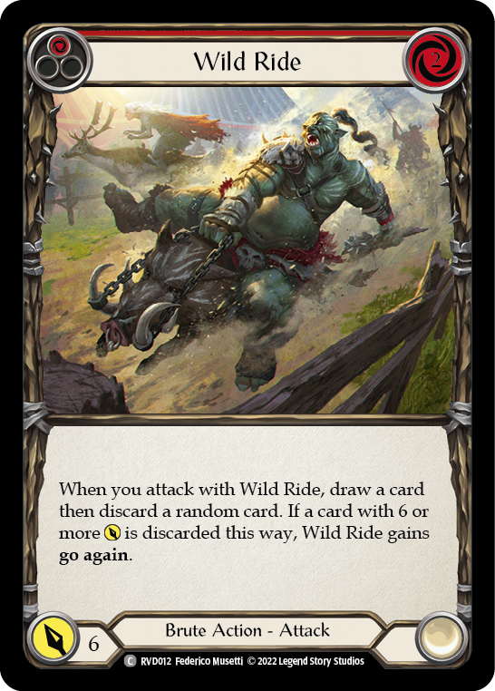 Wild Ride (Red) [RVD012] (Classic Battles: Rhinar vs Dorinthea) | Devastation Store
