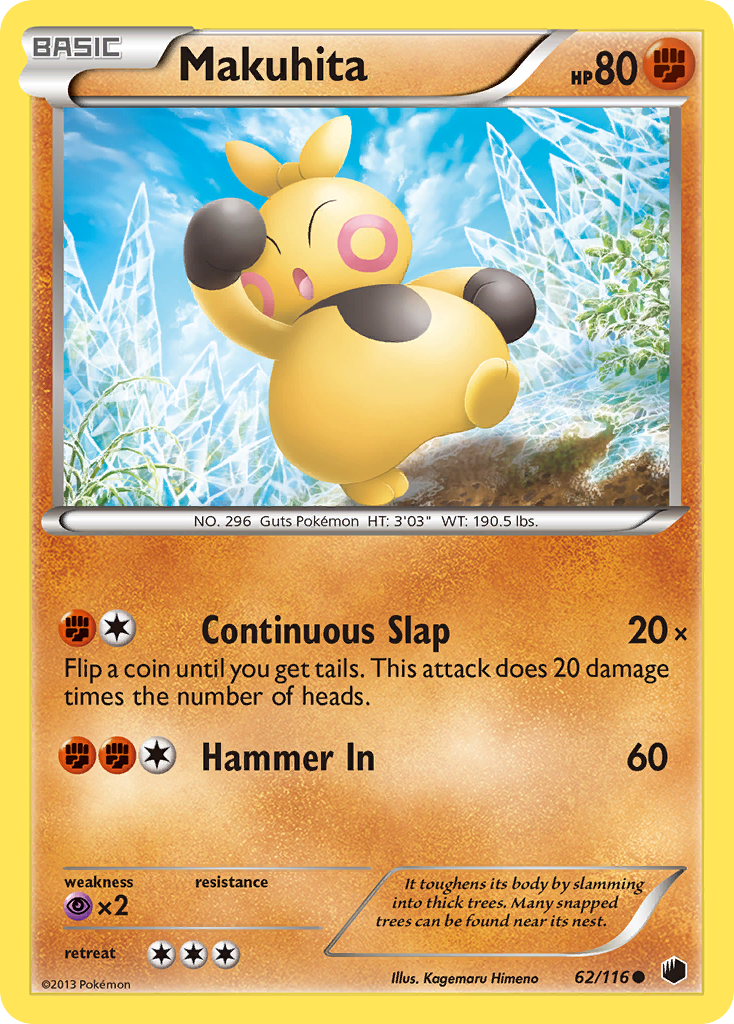 Makuhita (62/116) [Black & White: Plasma Freeze] | Devastation Store
