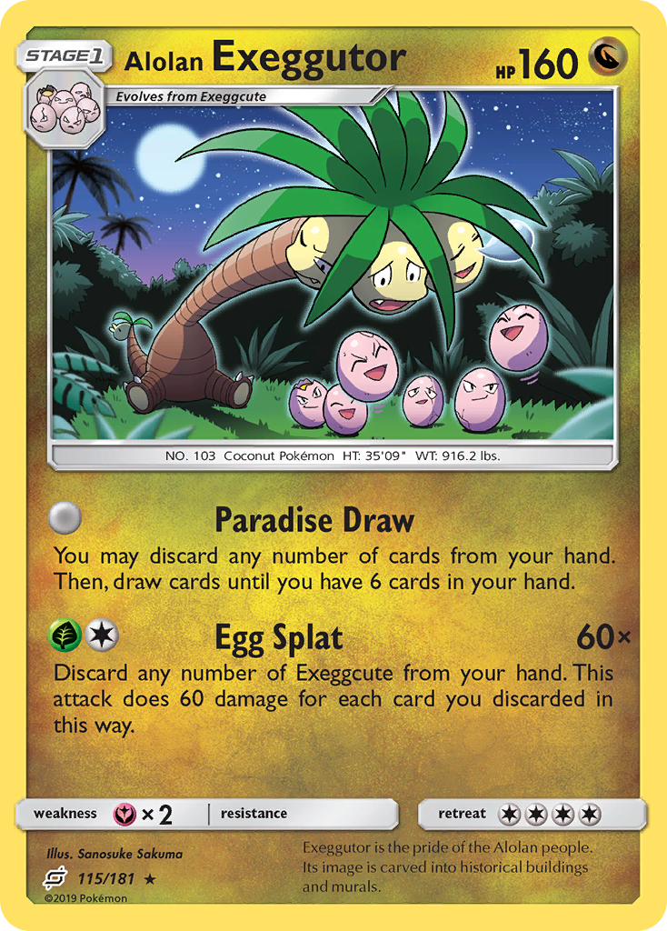 Alolan Exeggutor (115/181) [Sun & Moon: Team Up] | Devastation Store