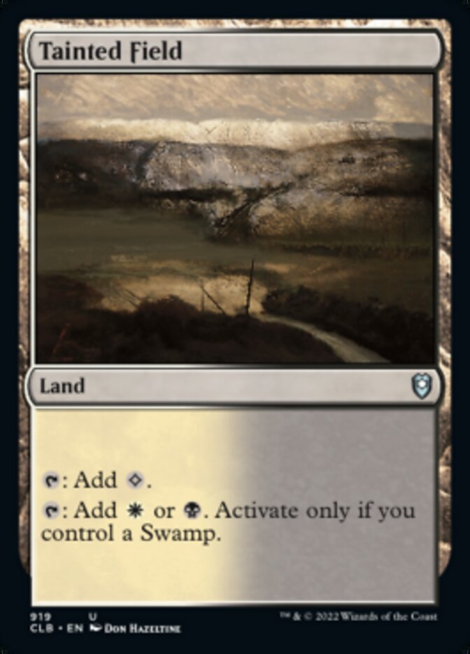 Tainted Field [Commander Legends: Battle for Baldur's Gate] | Devastation Store