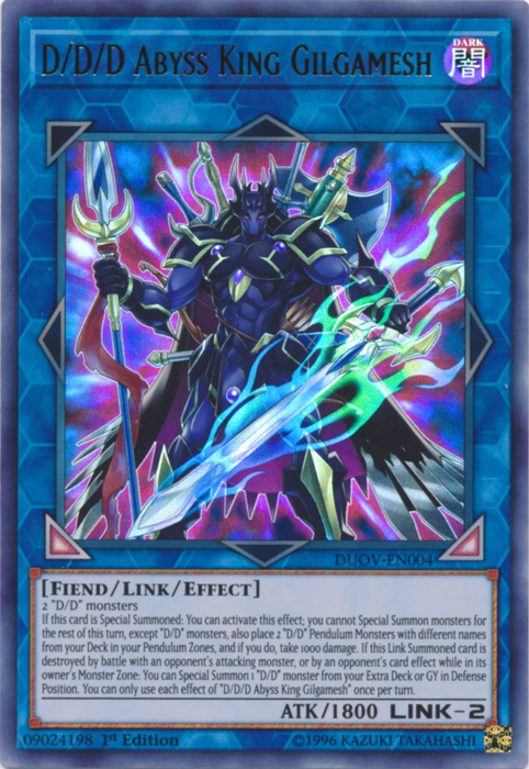 D/D/D Abyss King Gilgamesh [DUOV-EN004] Ultra Rare | Devastation Store
