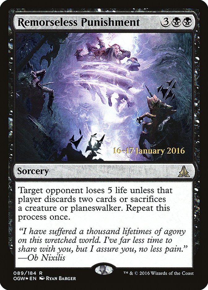 Remorseless Punishment [Oath of the Gatewatch Prerelease Promos] - Devastation Store | Devastation Store