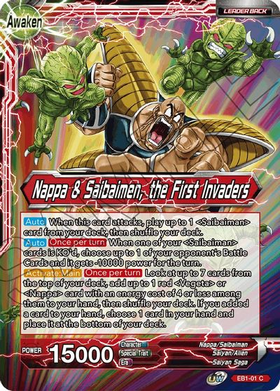 Nappa // Nappa & Saibaimen, the First Invaders (EB1-01) [Battle Evolution Booster] | Devastation Store