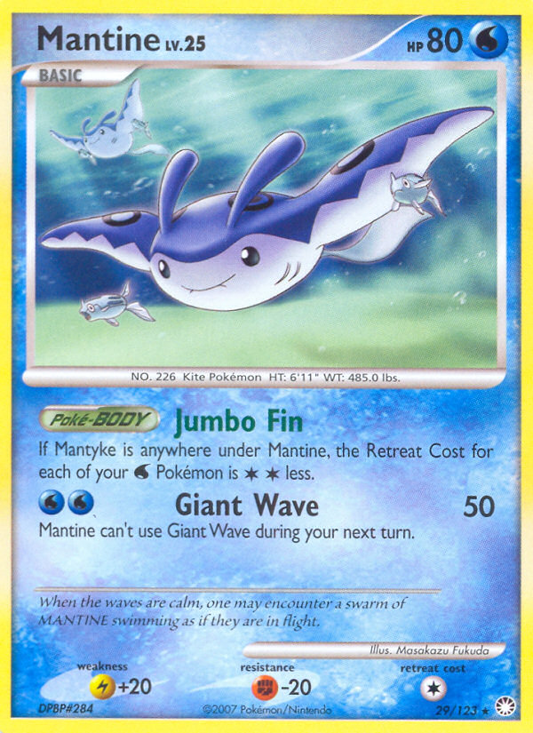 Mantine (29/123) [Diamond & Pearl: Mysterious Treasures] | Devastation Store
