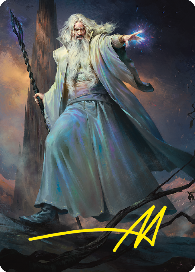 Saruman of Many Colors Art Card (Gold-Stamped Signature) [The Lord of the Rings: Tales of Middle-earth Art Series] | Devastation Store