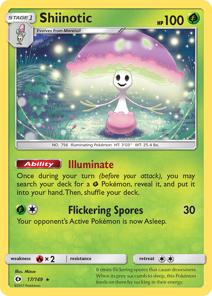Shiinotic (17/149) [Sun & Moon: Base Set] | Devastation Store