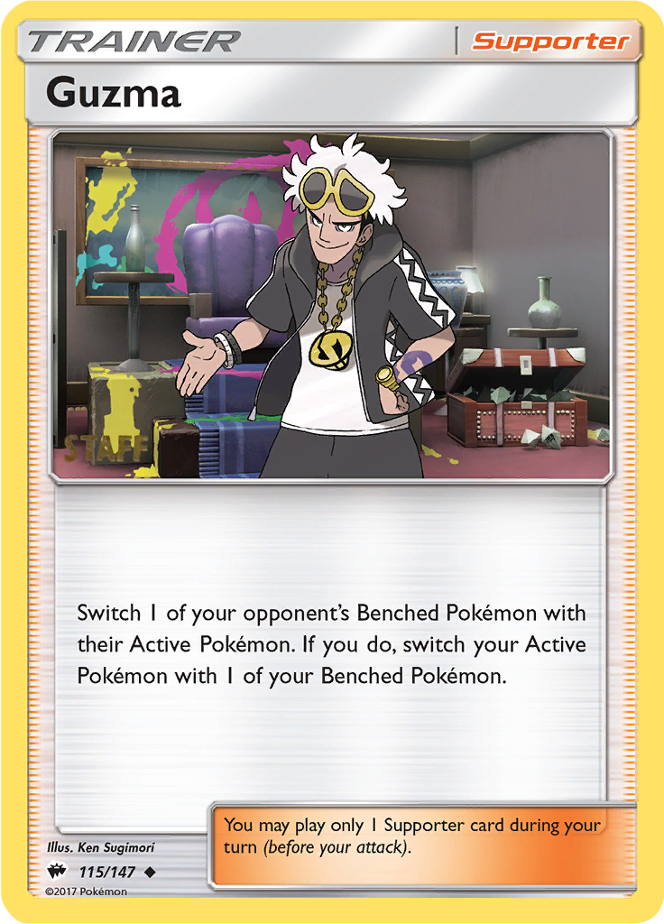 Guzma (115/147) (Regional Championships Staff) [Sun & Moon: Burning Shadows] | Devastation Store