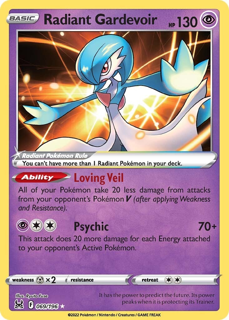 Radiant Gardevoir (069/196) [Sword & Shield: Lost Origin] | Devastation Store