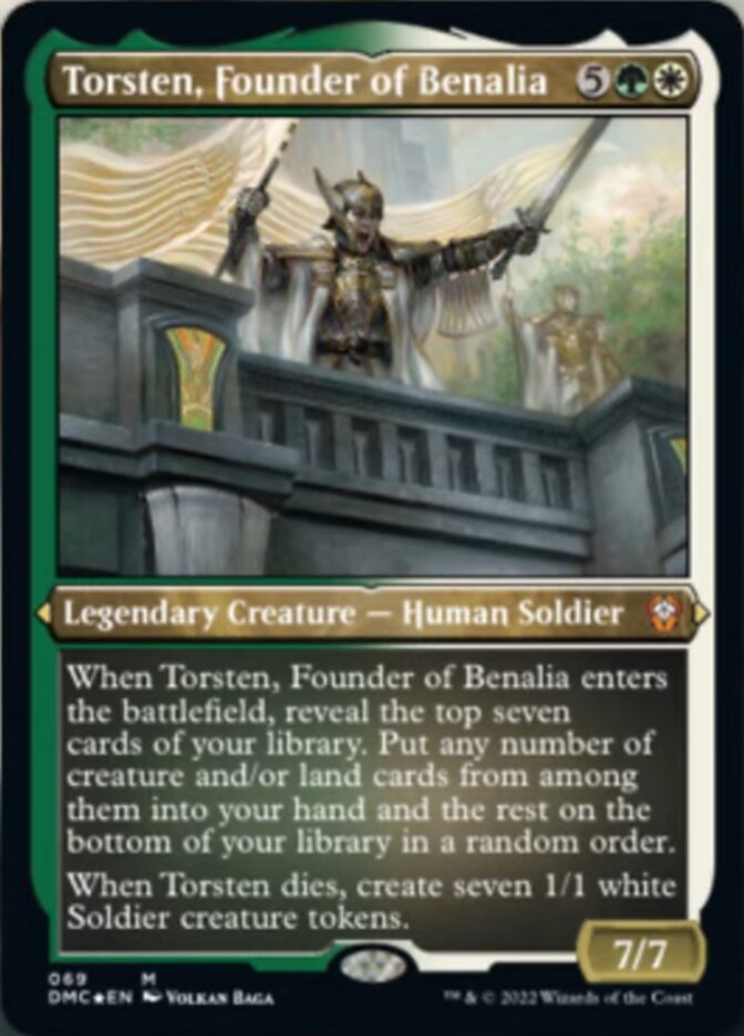 Torsten, Founder of Benalia (Foil Etched) [Dominaria United Commander] | Devastation Store
