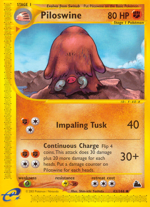 Piloswine (43/144) [Skyridge] | Devastation Store