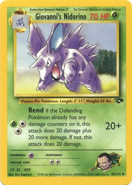 Giovanni's Nidorino (45/132) [Gym Challenge Unlimited] | Devastation Store