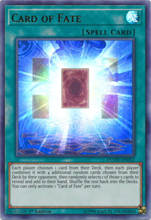 Card of Fate [DUOV-EN052] Ultra Rare | Devastation Store