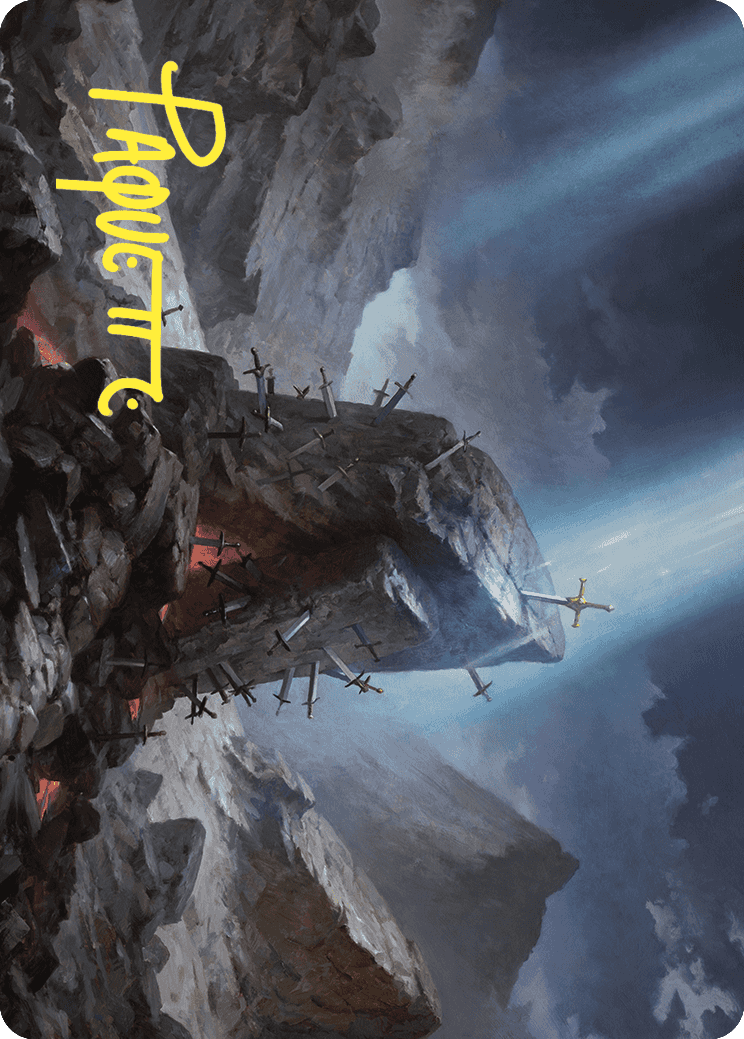 The Irencrag Art Card (Gold-Stamped Signature) [Wilds of Eldraine Art Series] | Devastation Store